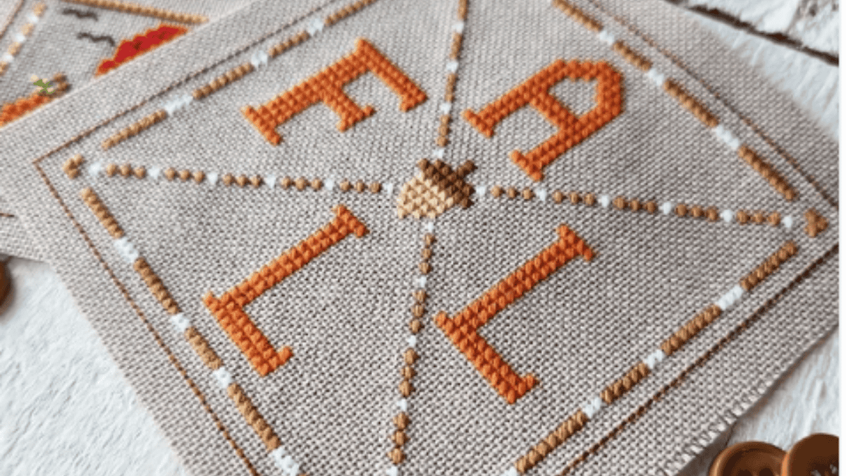 Fall Crosshatch Cross Stitch Fall Patterns - Fun Cross Stitch Patterns