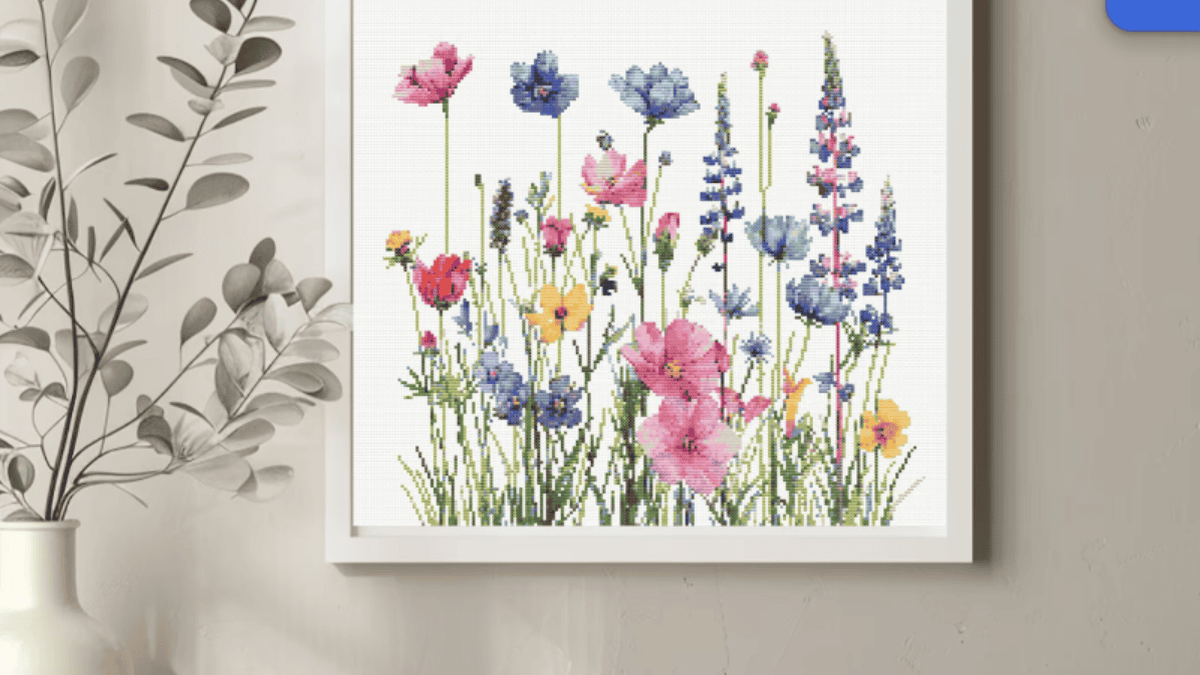 wild flowers cross stitch patterns