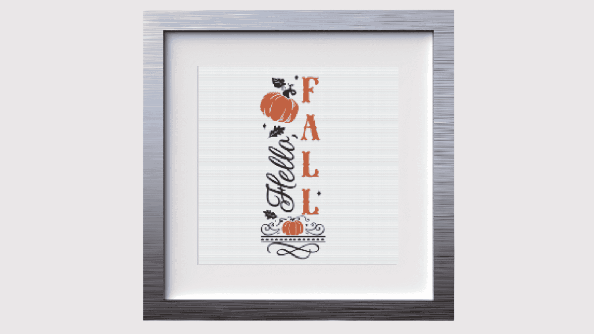 Fall Ish Pattern Easy Fall Cross Stitch Patterns - Fun Cross Stitch Patterns