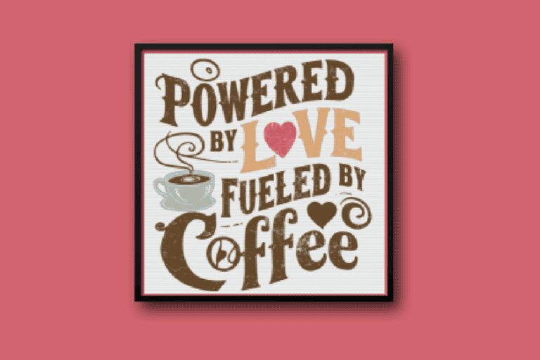 Powered by love and coffee quote