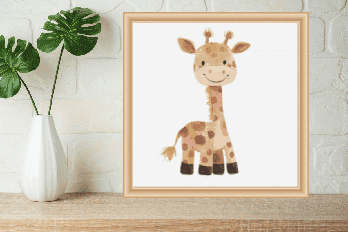 Giraffe cross stitch pattern