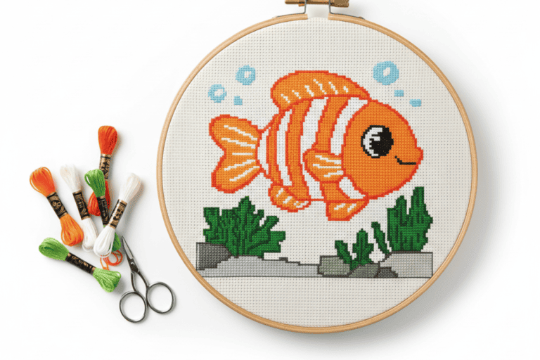 Cross stitch fish pattern