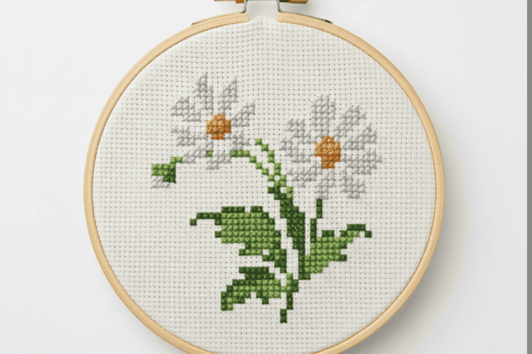 daisy cross stitch pattern