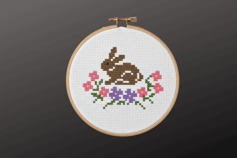 Tiny Cross stitch bunny pattern