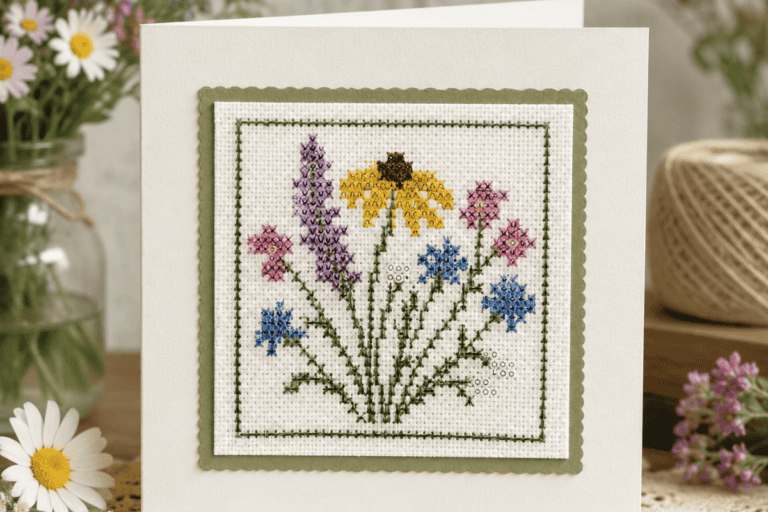 Wildflower Mini Cross Stitch Pattern