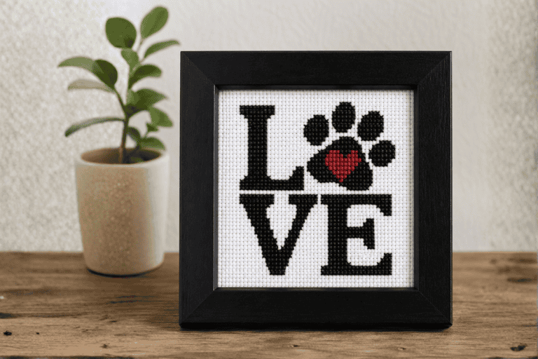 Dog Mini Cross Stitch Pattern