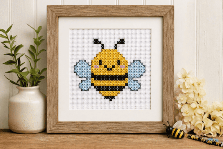 Mini Cross Stitch Bee