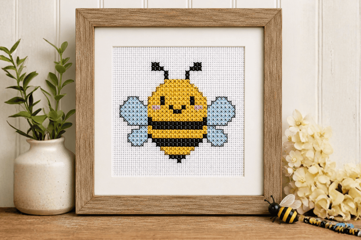 Mini Cross Stitch Bee