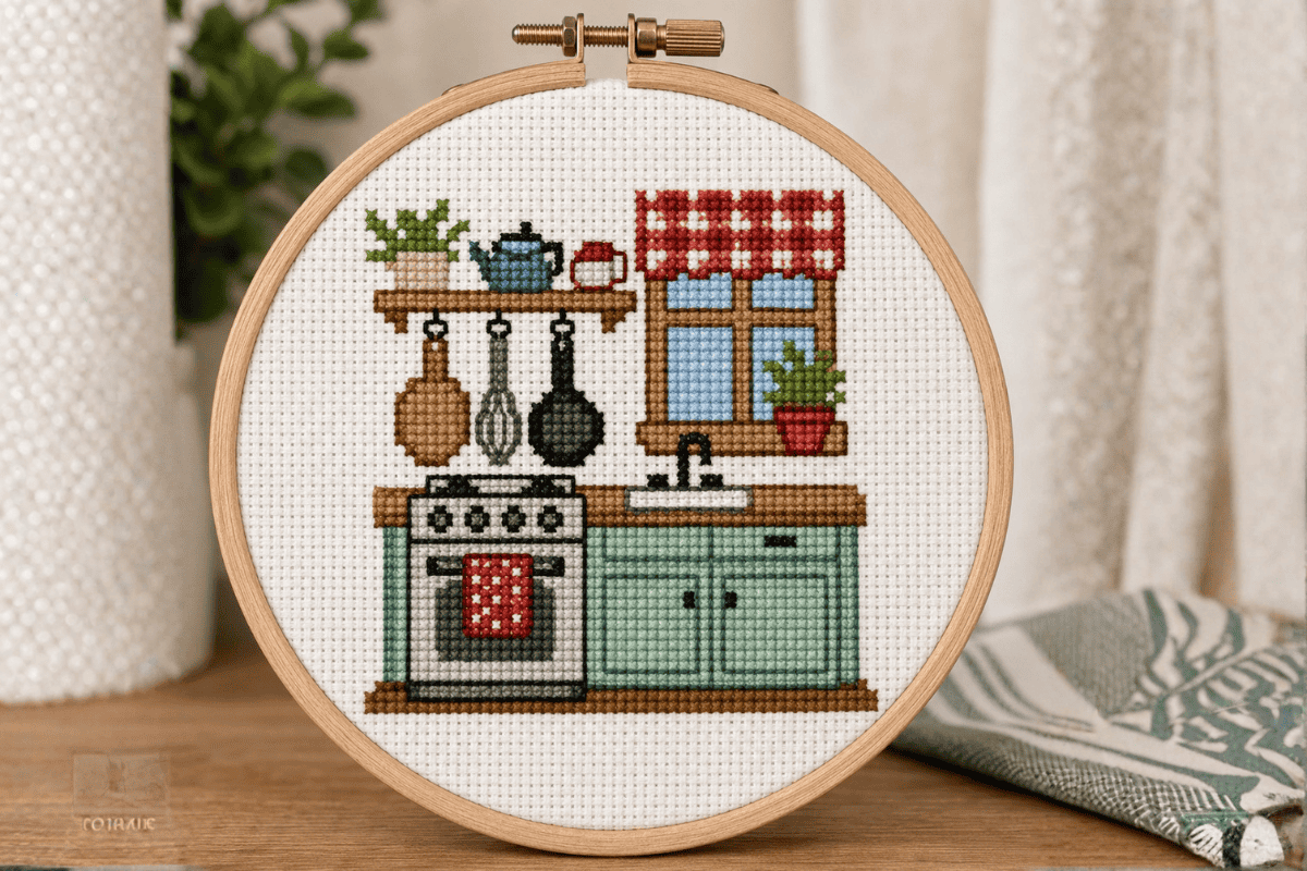 Kitchen Mini Cross Stitch Pattern