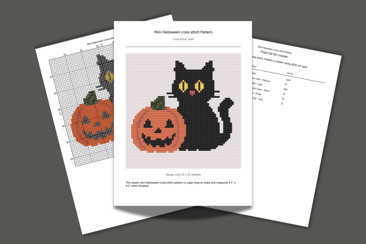 Mini Halloween Cross Stitch - Fun Cross Stitch Patterns