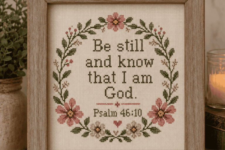 Scripture Mini Cross Stitch Pattern