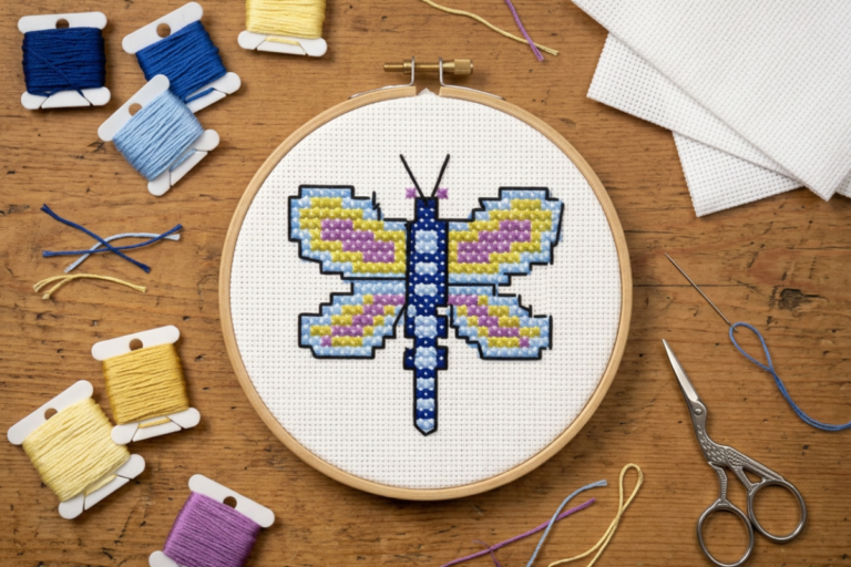 Dragonfly Mini Cross Stitch Chart