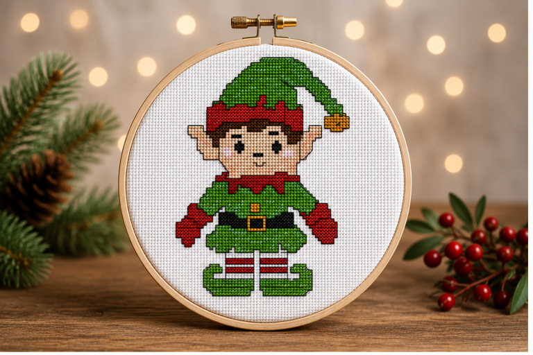 Christmas Elf Cross Stitch