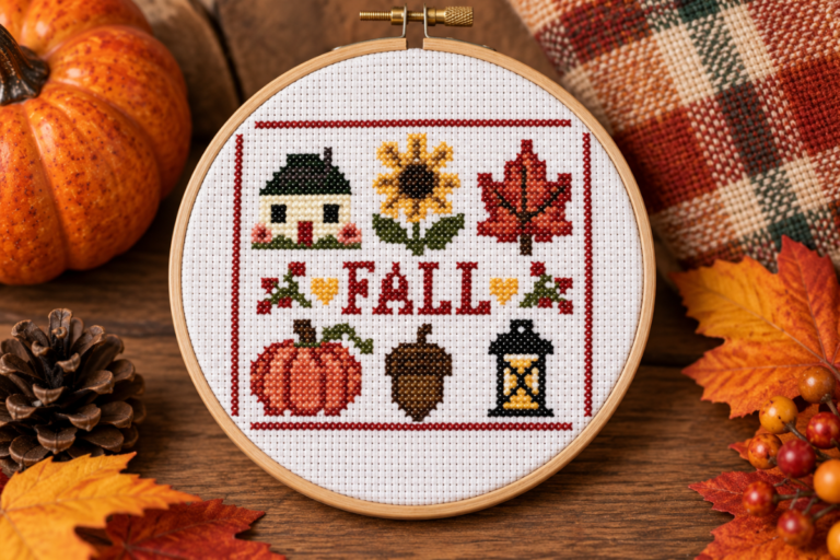 Fall Sampler Cross Stitch