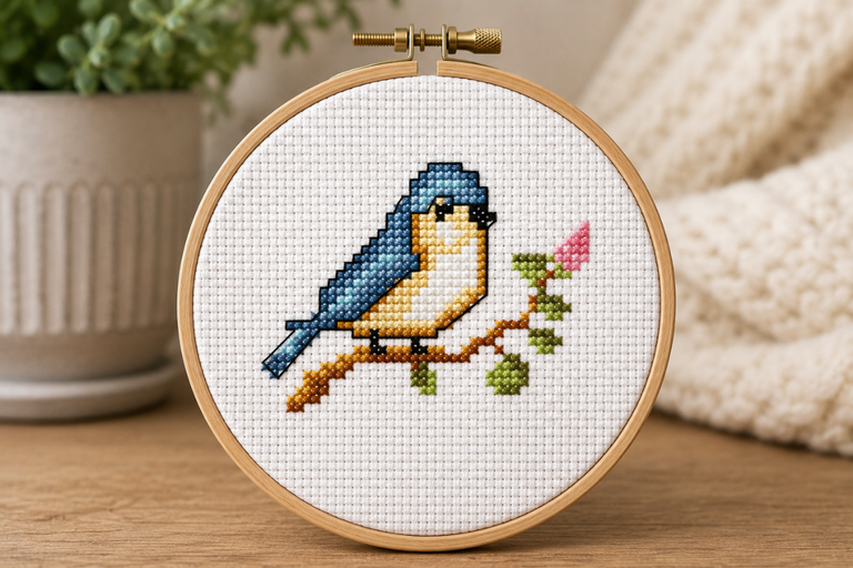 Mini Bird Cross Stitch